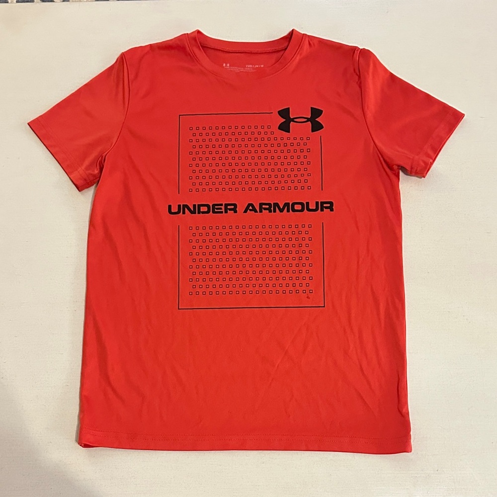 Under Armour Kids Red Short Sleeve Tee